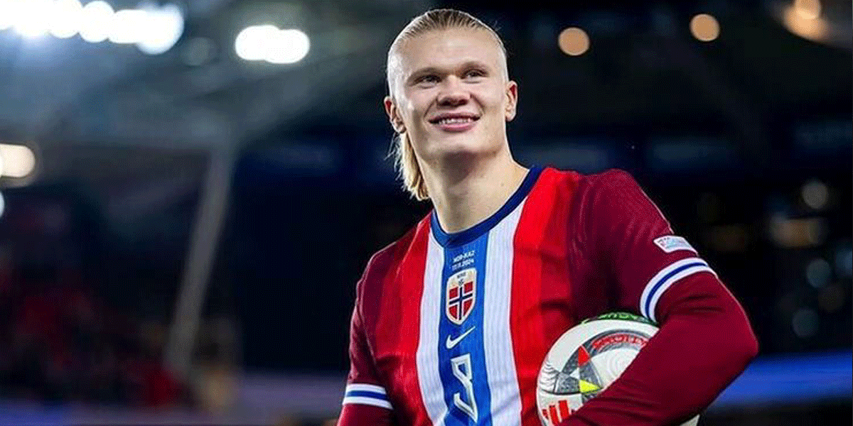 Erling Haaland Panas! Ditahan Rekan Sendiri Saat Norwegia Hajar Italia
