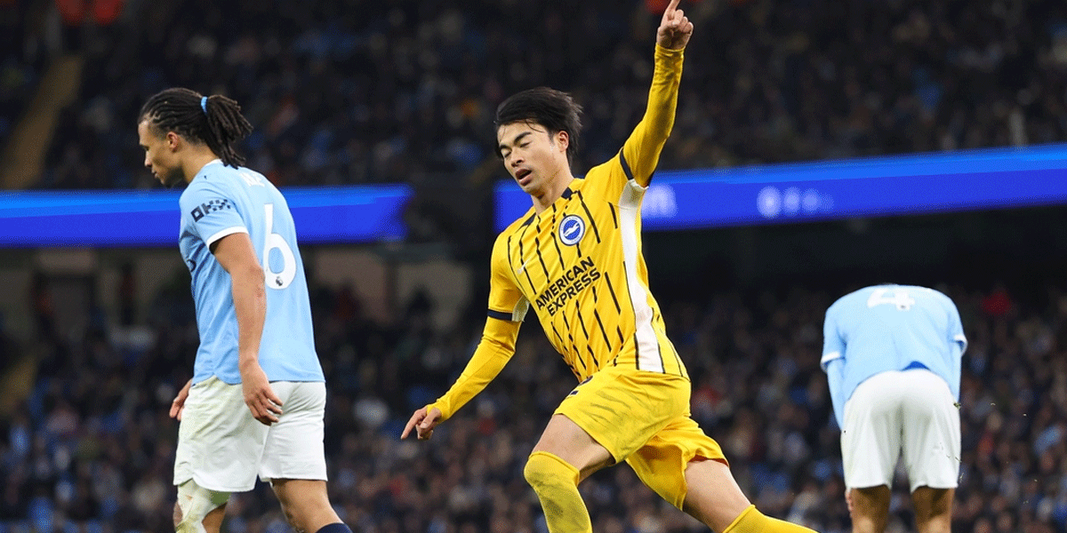 Mitoma Buktikan Kualitas Dunia Saat Brighton Hadapi Manchester City